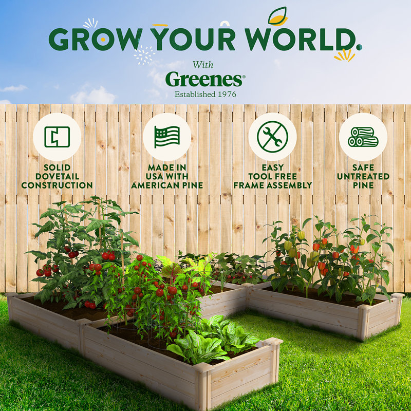 Greenes Fence Premium Cedar Ushaped Raised Garden Bed 8 Ft. X 8 Ft. X